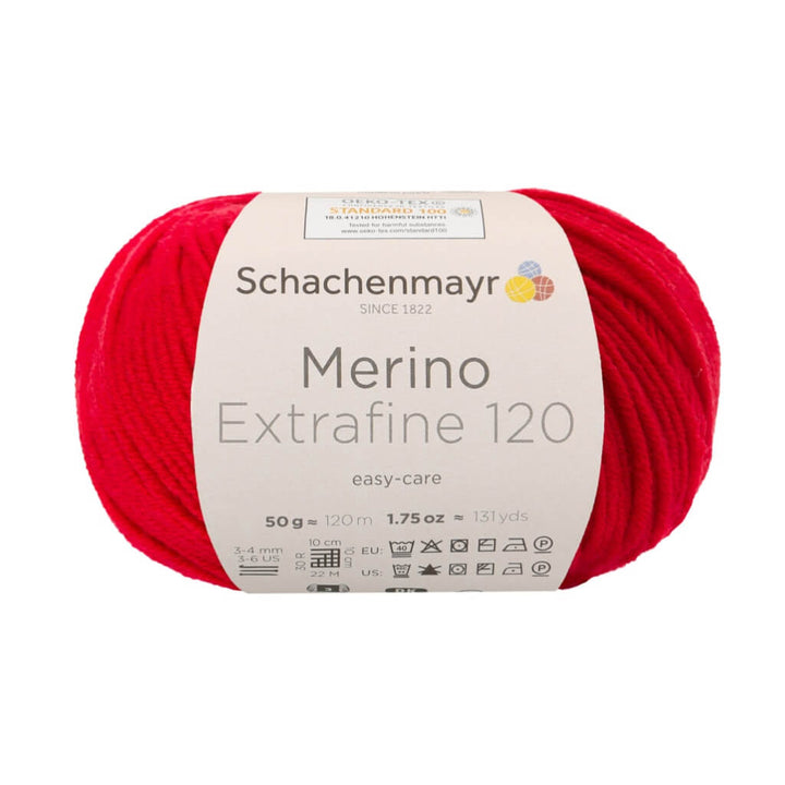 Schachenmayr Merino Extrafine 120 - Merinogarn 131 - Kirsche Lieblingsgarn