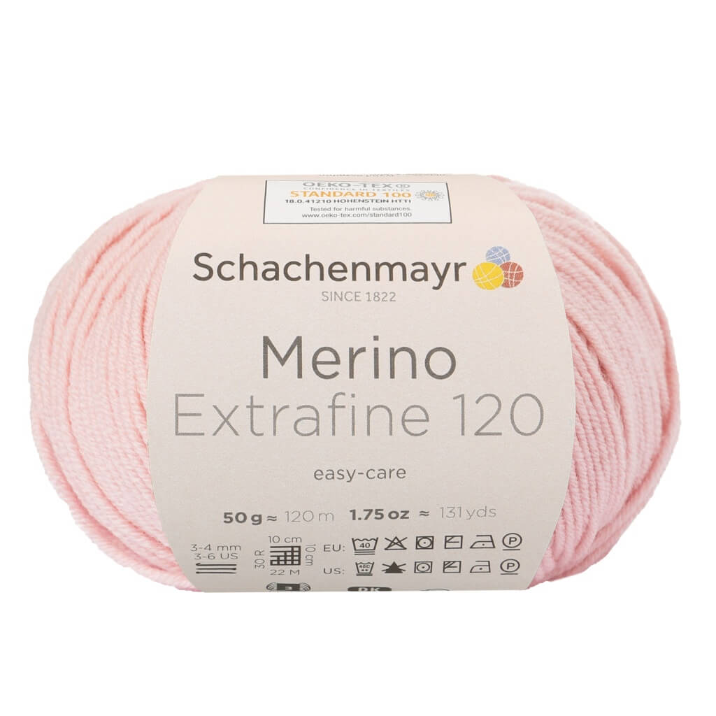 Schachenmayr Merino Extrafine 120 - Merinogarn 135 - Puderrosa Lieblingsgarn