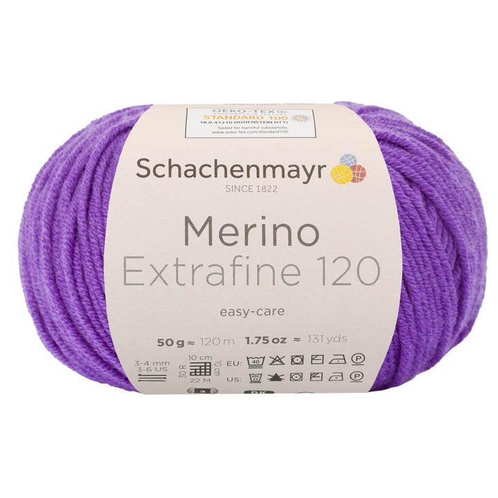 Schachenmayr Merino Extrafine 120 - Merinogarn 147 - Violett Lieblingsgarn