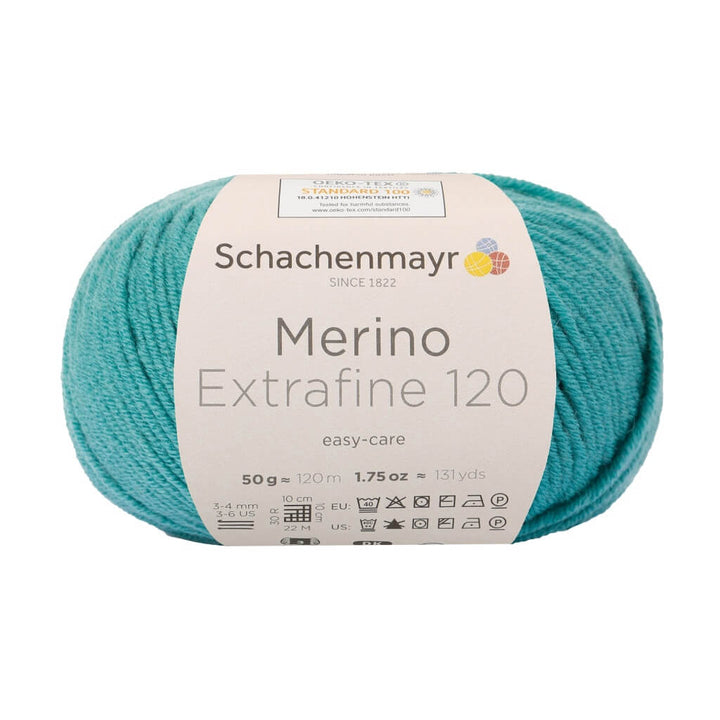 Schachenmayr Merino Extrafine 120 - Merinogarn 176 - Meergrün Lieblingsgarn