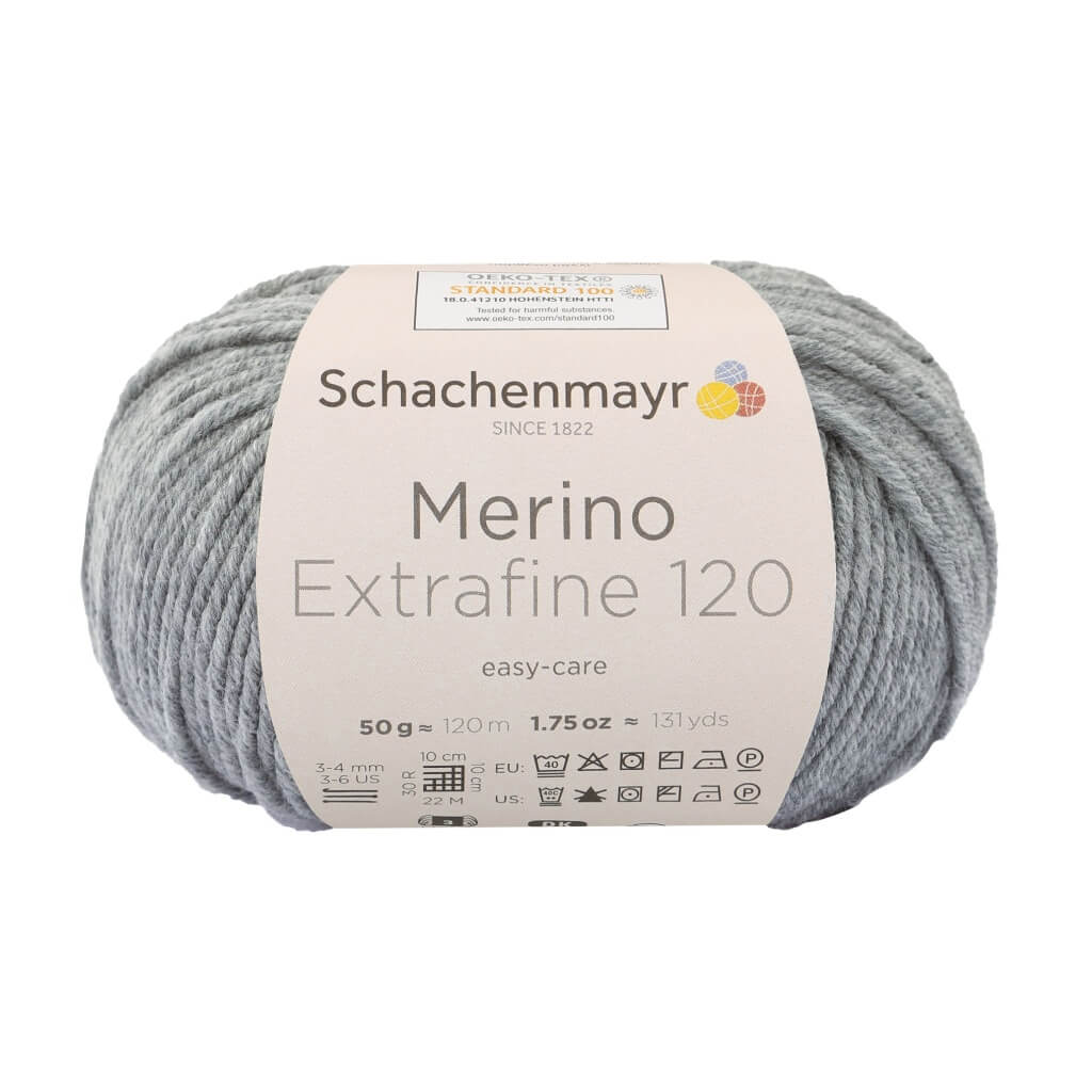 Schachenmayr Merino Extrafine 120 - Merinogarn 191 - Flanell Meliert Lieblingsgarn