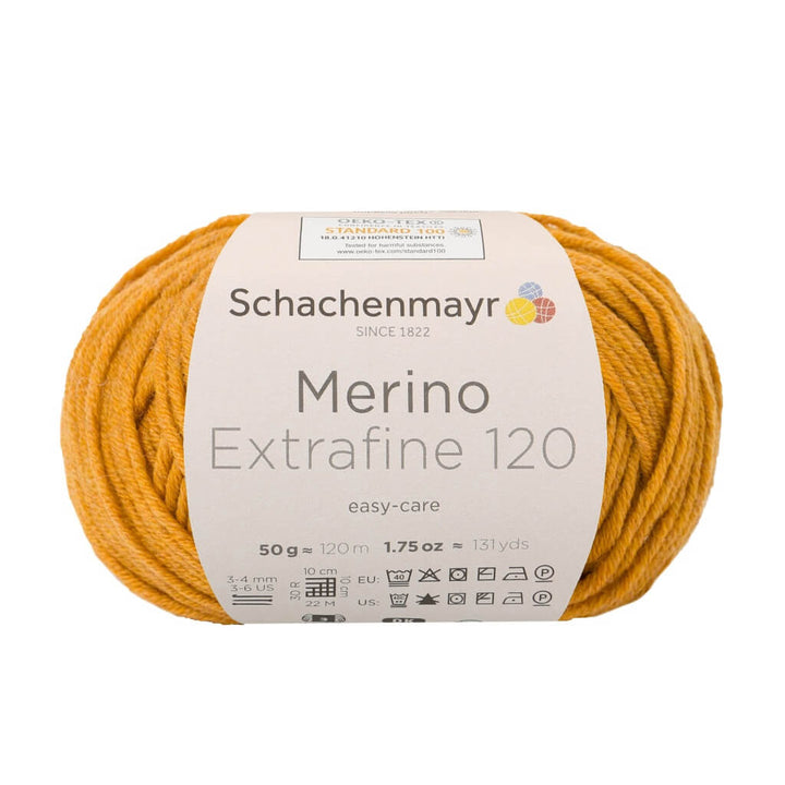 Schachenmayr Merino Extrafine 120 - Merinogarn 126 - Gold Meliert Lieblingsgarn