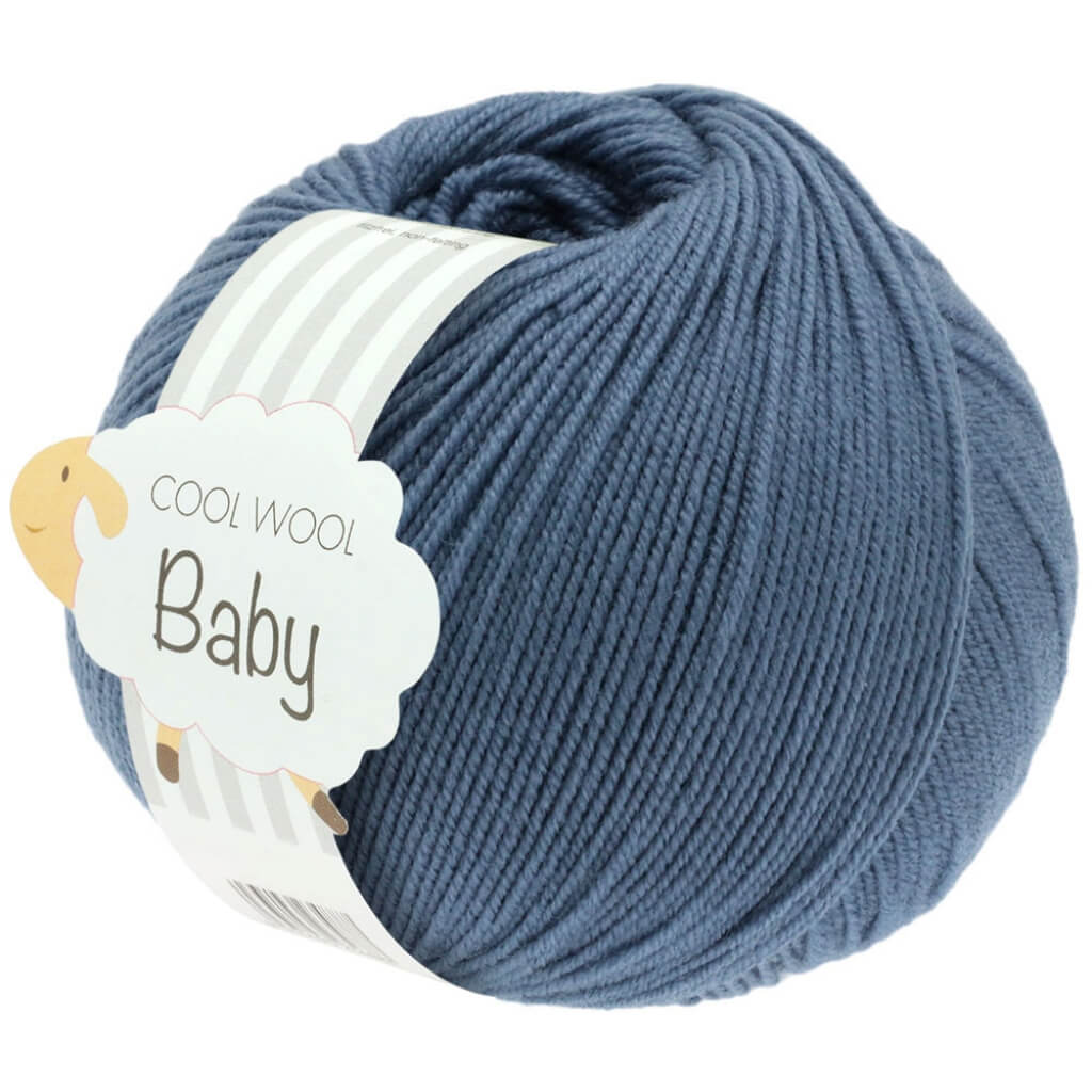 Lana Grossa Cool Wool Baby 50 g 263 - Taubenblau Lieblingsgarn