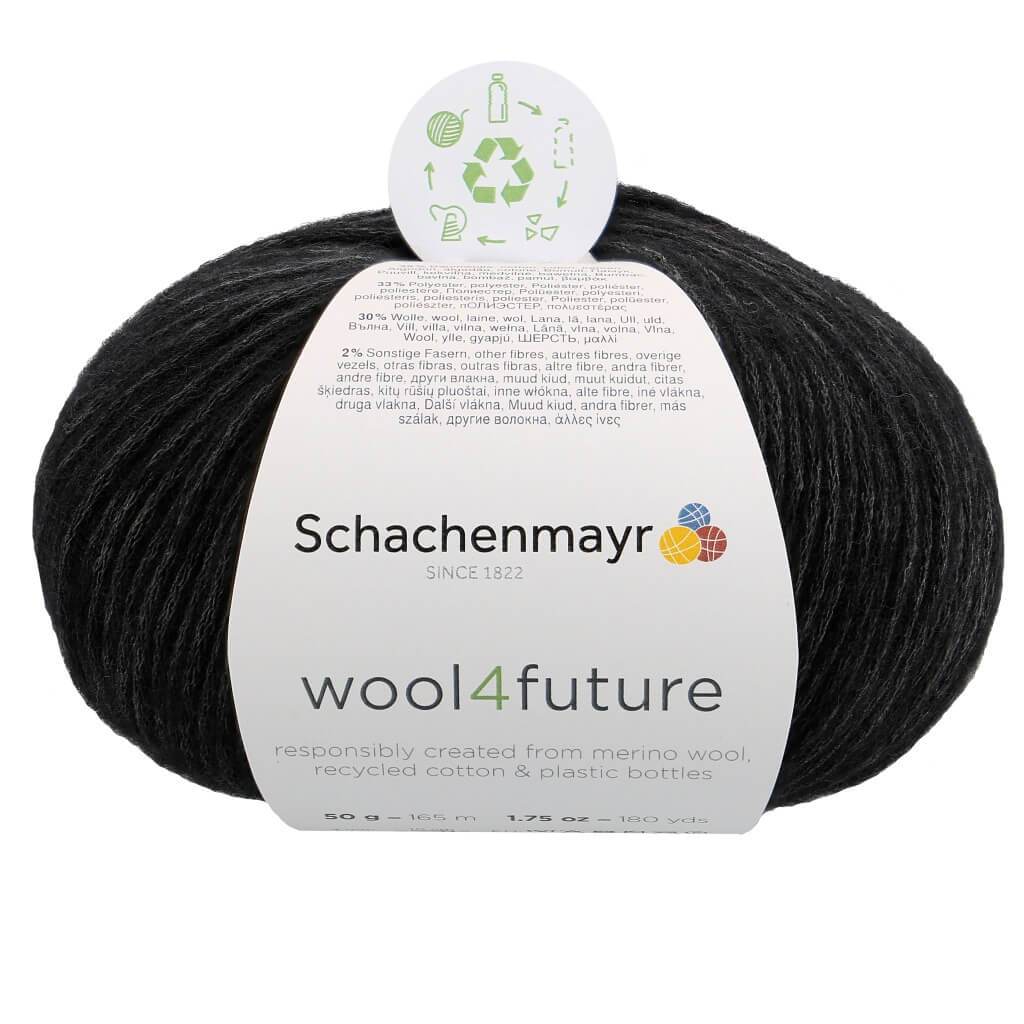 Schachenmayr wool4future 50g 99 - Black Lieblingsgarn