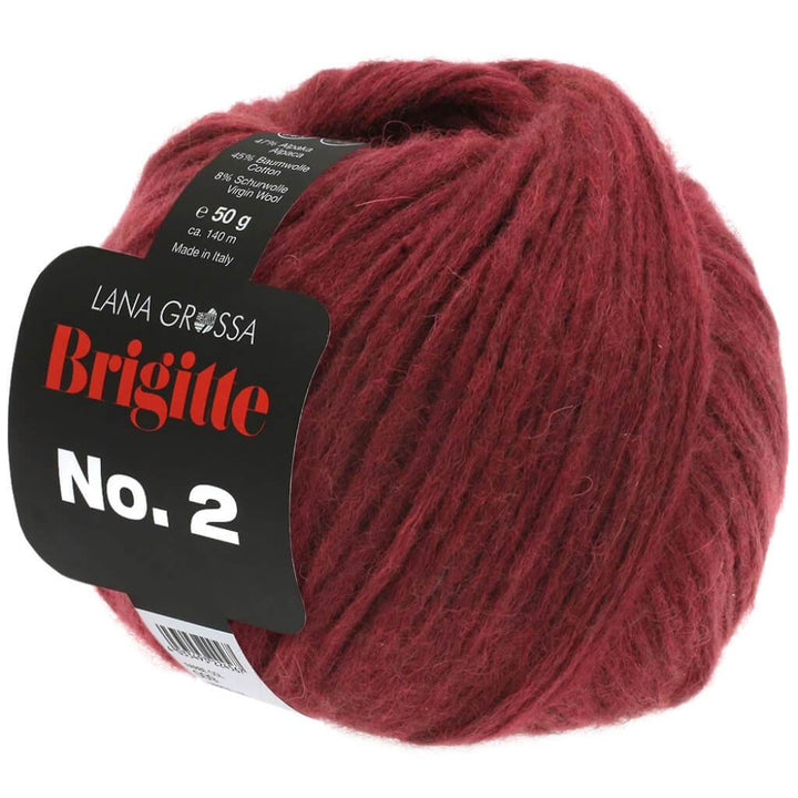 Lana Grossa Brigitte No. 2 50 g 33 - Bordeaux Lieblingsgarn