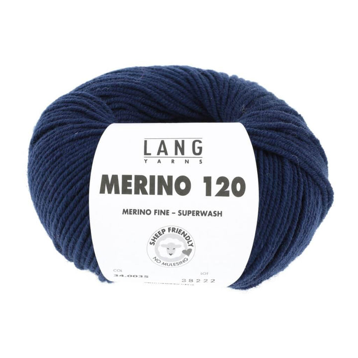 Lang Yarns Merino 120 - 50g 34.0035 - Navy Lieblingsgarn