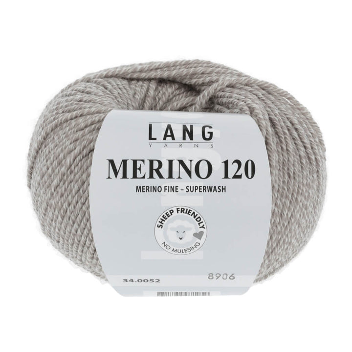 Lang Yarns Merino 120 - 50g 34.0052 - Weiss/Beige Mouliné Lieblingsgarn