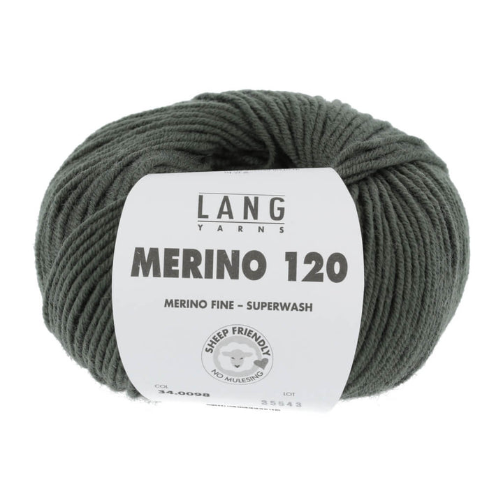 Lang Yarns Merino 120 - 50g 34.0098 - Olive Lieblingsgarn
