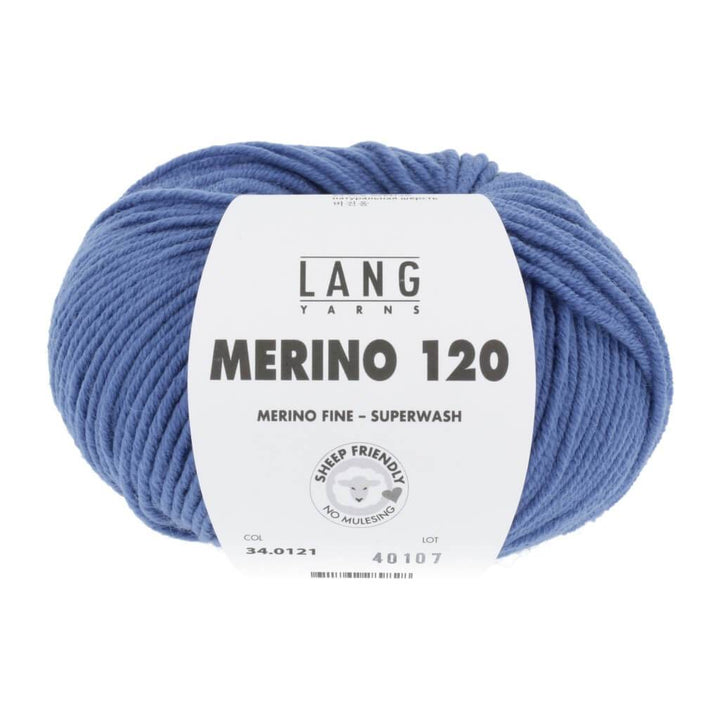Lang Yarns Merino 120 - 50g 34.0121 - Kobalt Lieblingsgarn
