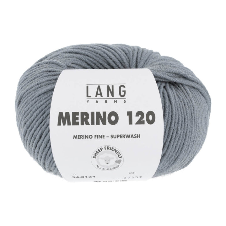 Lang Yarns Merino 120 - 50g 34.0124 - Mausgrau Lieblingsgarn