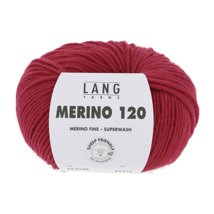Lang Yarns Merino 120 - 50g 34.0160 - Feuerrot Lieblingsgarn