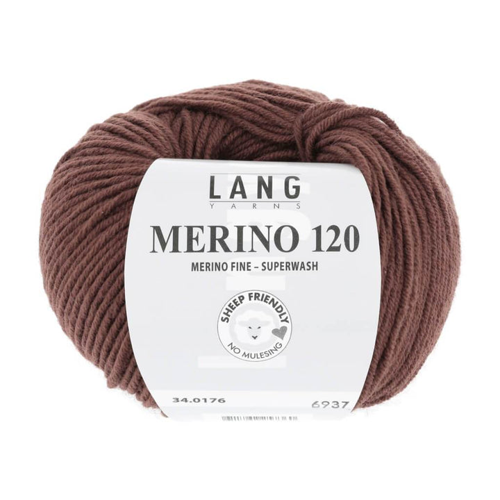 Lang Yarns Merino 120 - 50g 34.0176 - Cognac Lieblingsgarn