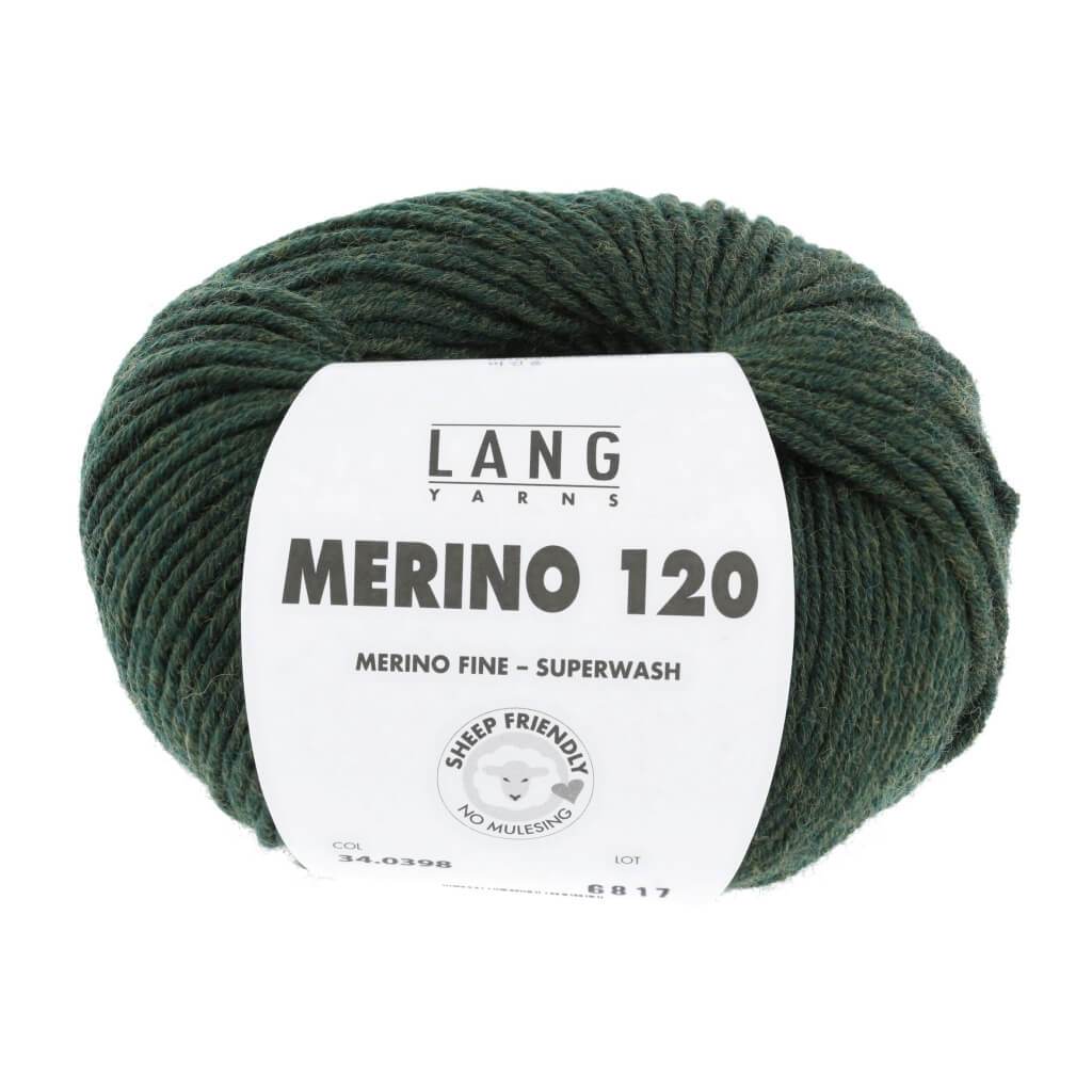 Lang Yarns Merino 120 - 50g 34.0398 - Olive Chante Claire Lieblingsgarn