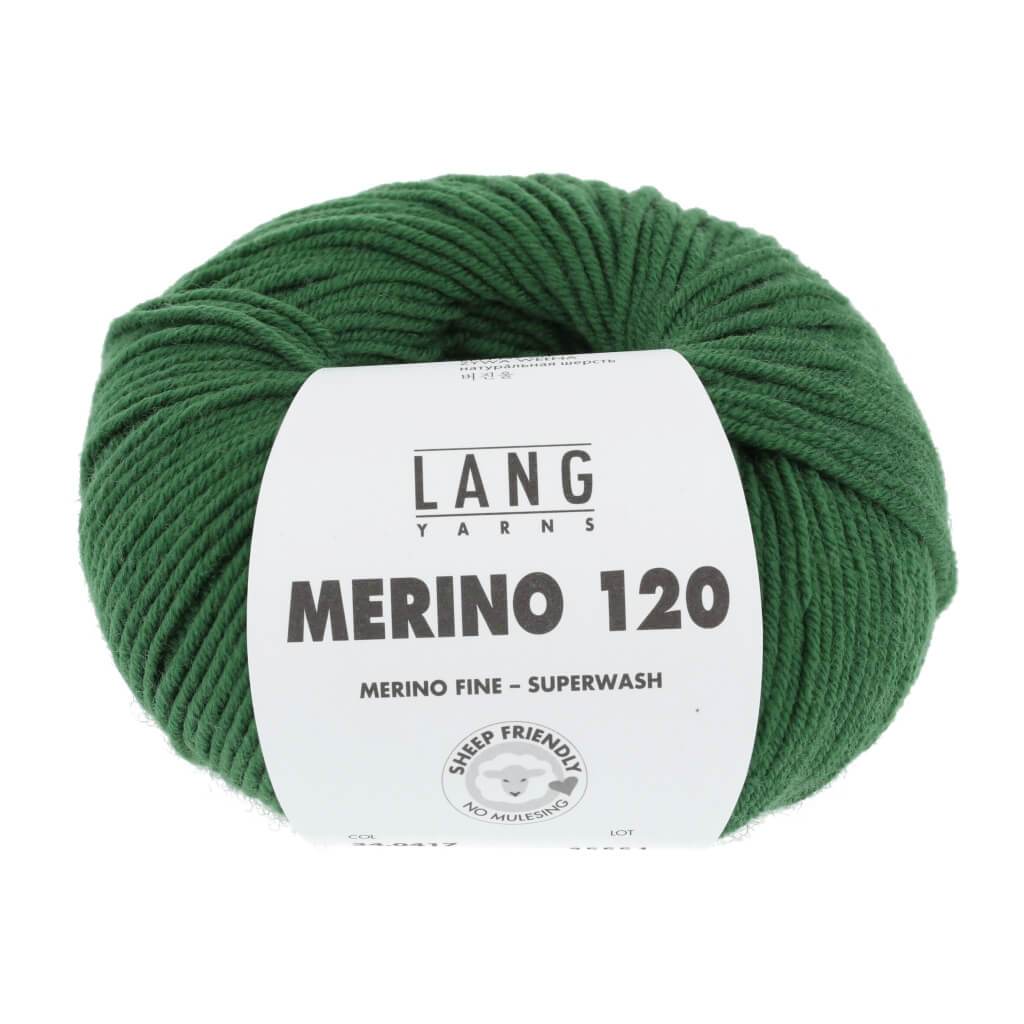 Lang Yarns Merino 120 - 50g 34.0417 - Grün Lieblingsgarn