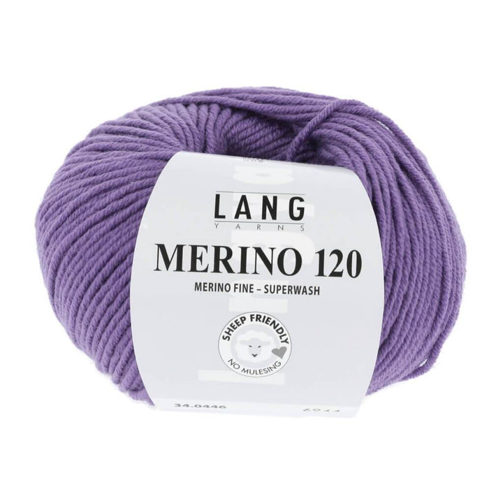 Lang Yarns Merino 120 - 50g 34.0446 - Lila Lieblingsgarn