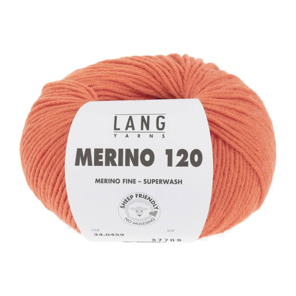 Lang Yarns Merino 120 - 50g 34.0459 - Orange Lieblingsgarn