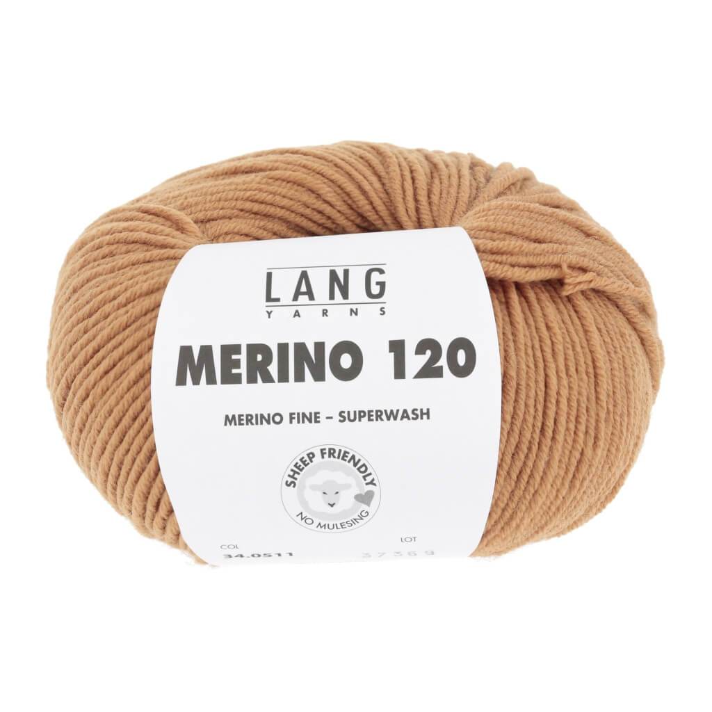 Lang Yarns Merino 120 - 50g 34.0511 - Cognac Lieblingsgarn