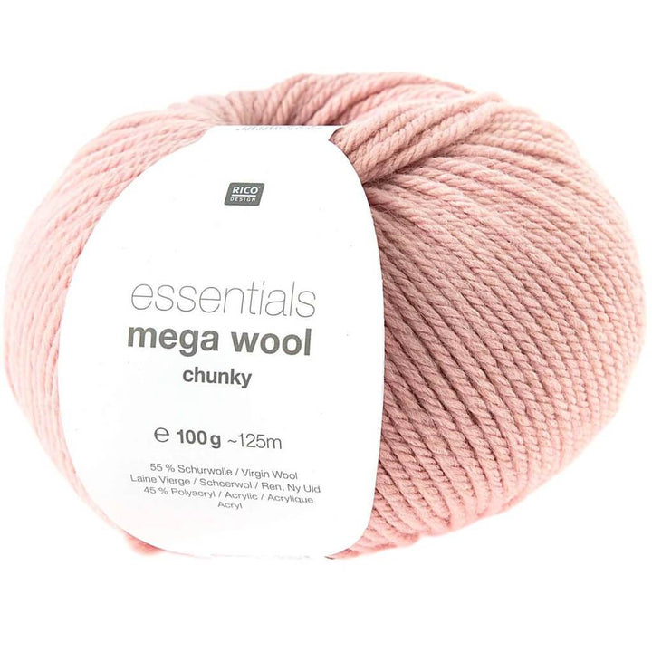Rico Design Essentials Mega Wool Chunky 100g 007 - Rosa Lieblingsgarn