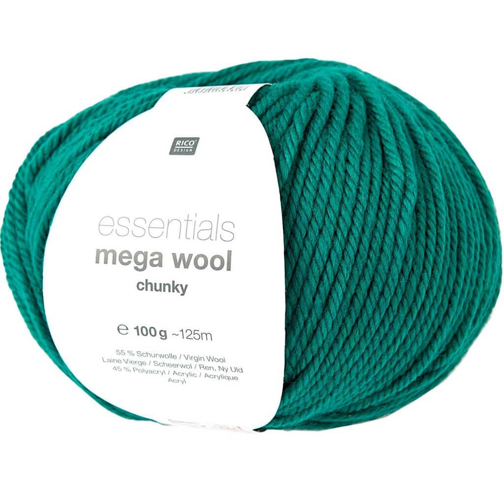 Rico Design Essentials Mega Wool Chunky 100g 011 - Gruen Lieblingsgarn