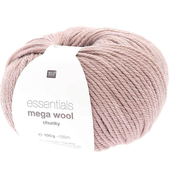 Rico Design Essentials Mega Wool Chunky 100g 024 - Mauve Lieblingsgarn