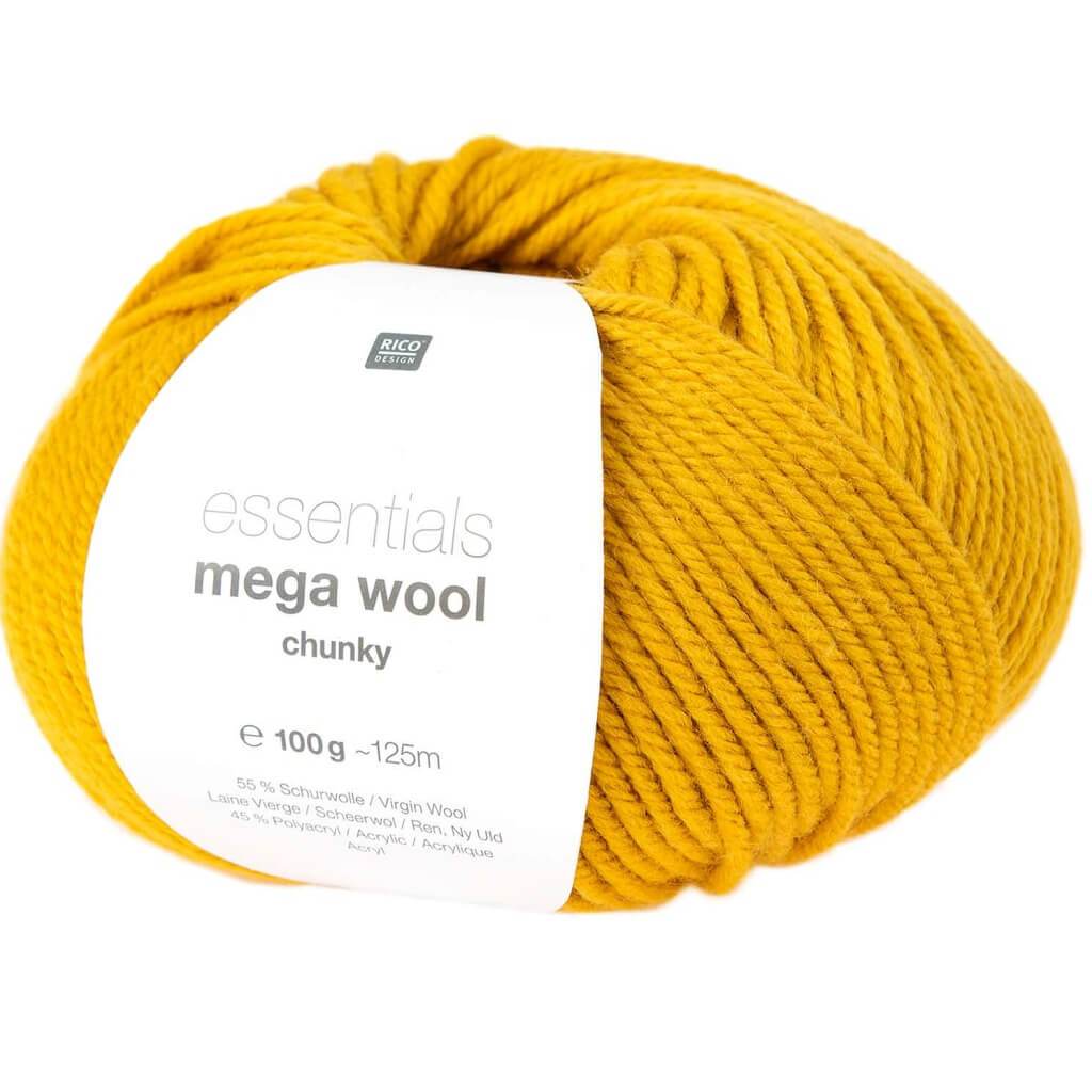 Rico Design Essentials Mega Wool Chunky 100g 006 - Senf Lieblingsgarn