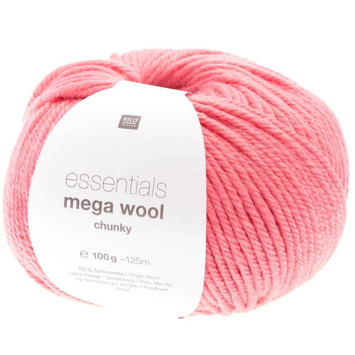 Rico Design Essentials Mega Wool Chunky 100g 018 - Pink Lieblingsgarn