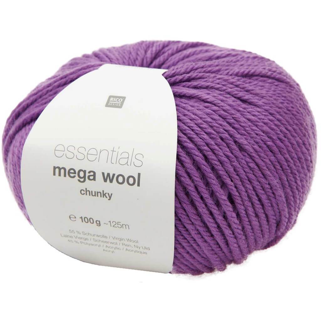 Rico Design Essentials Mega Wool Chunky 100g 031 - Lila Lieblingsgarn