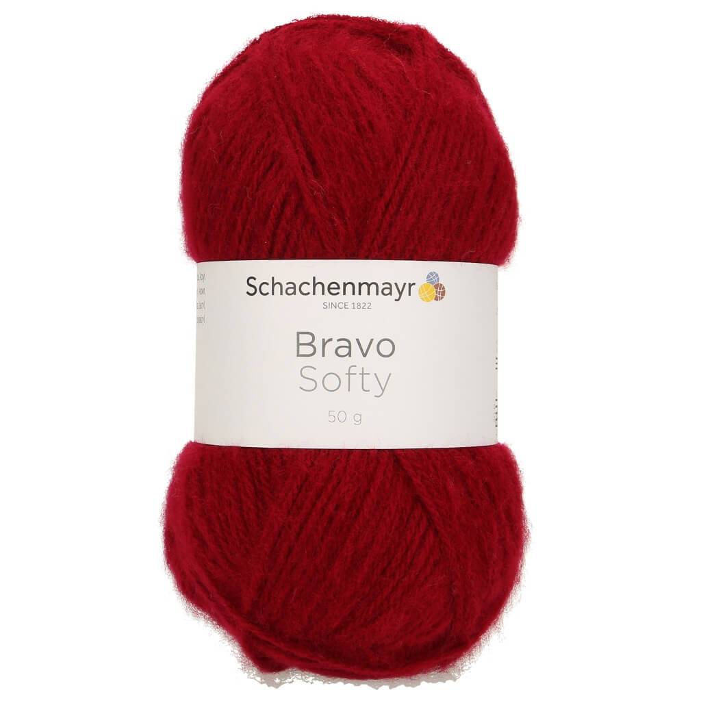 Schachenmayr Bravo Softy 50g 8222 - Weinrot Lieblingsgarn