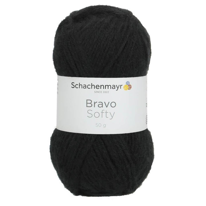 Schachenmayr Bravo Softy 50g 8226 - Schwarz Lieblingsgarn