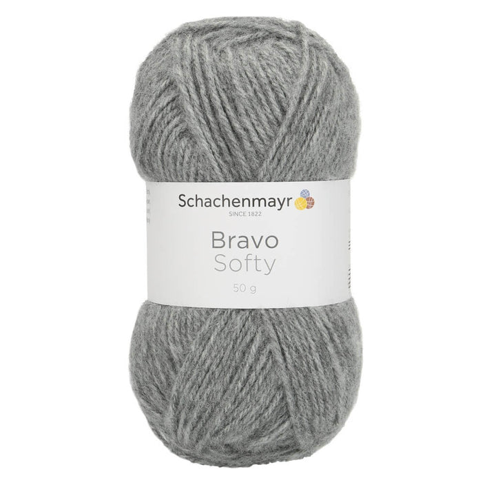 Schachenmayr Bravo Softy 50g 8295 - Hellgrau Mel Lieblingsgarn