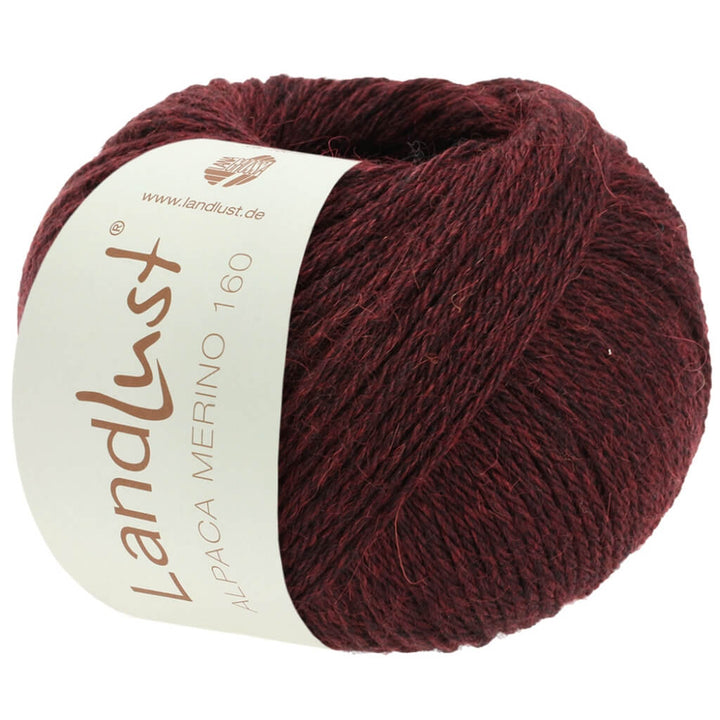 Lana Grossa Landlust Alpaka Merino 160 50 g 415 - Burgund Lieblingsgarn