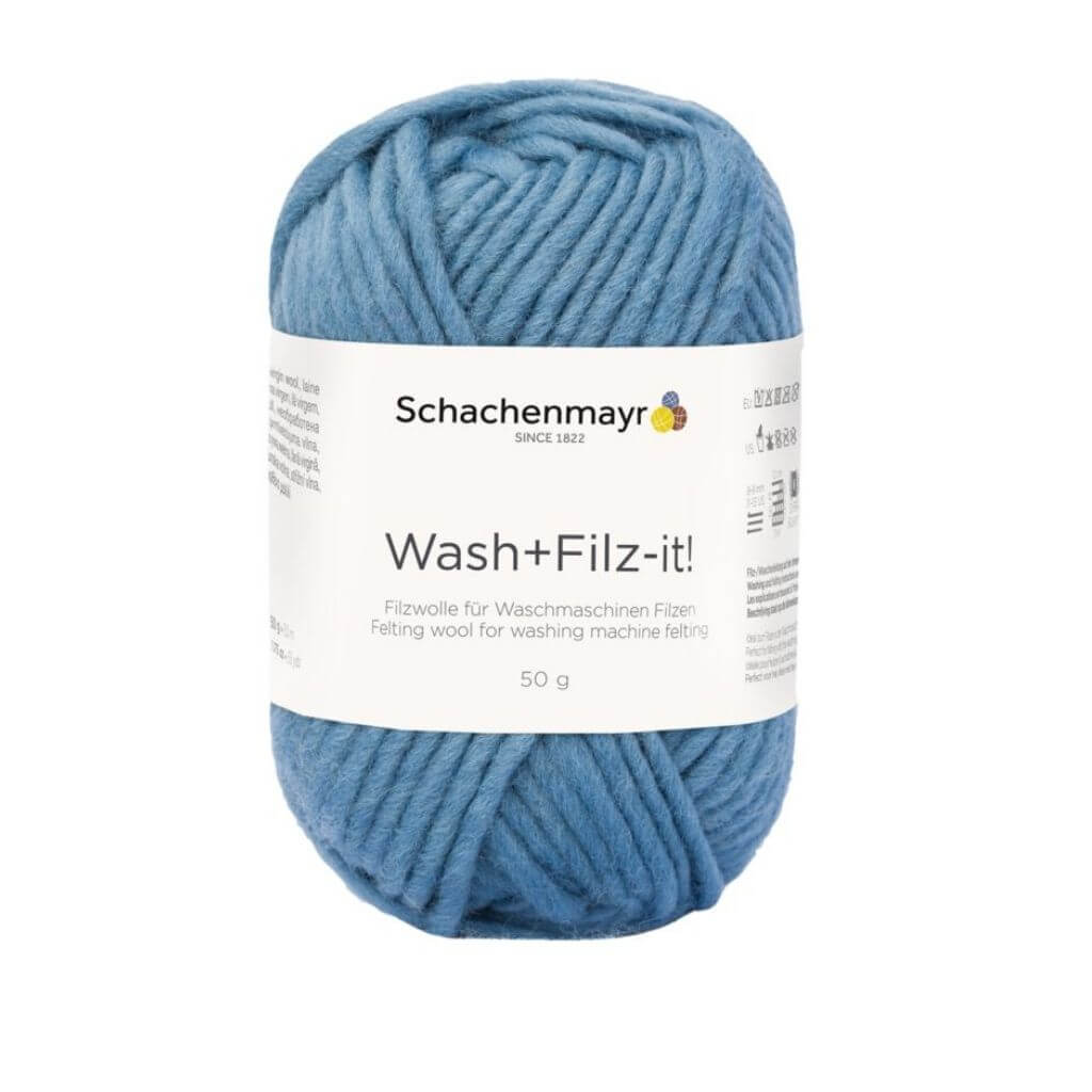Schachenmayr Wash+Filz-it! Filzwolle 50g 42 - Jeans Lieblingsgarn