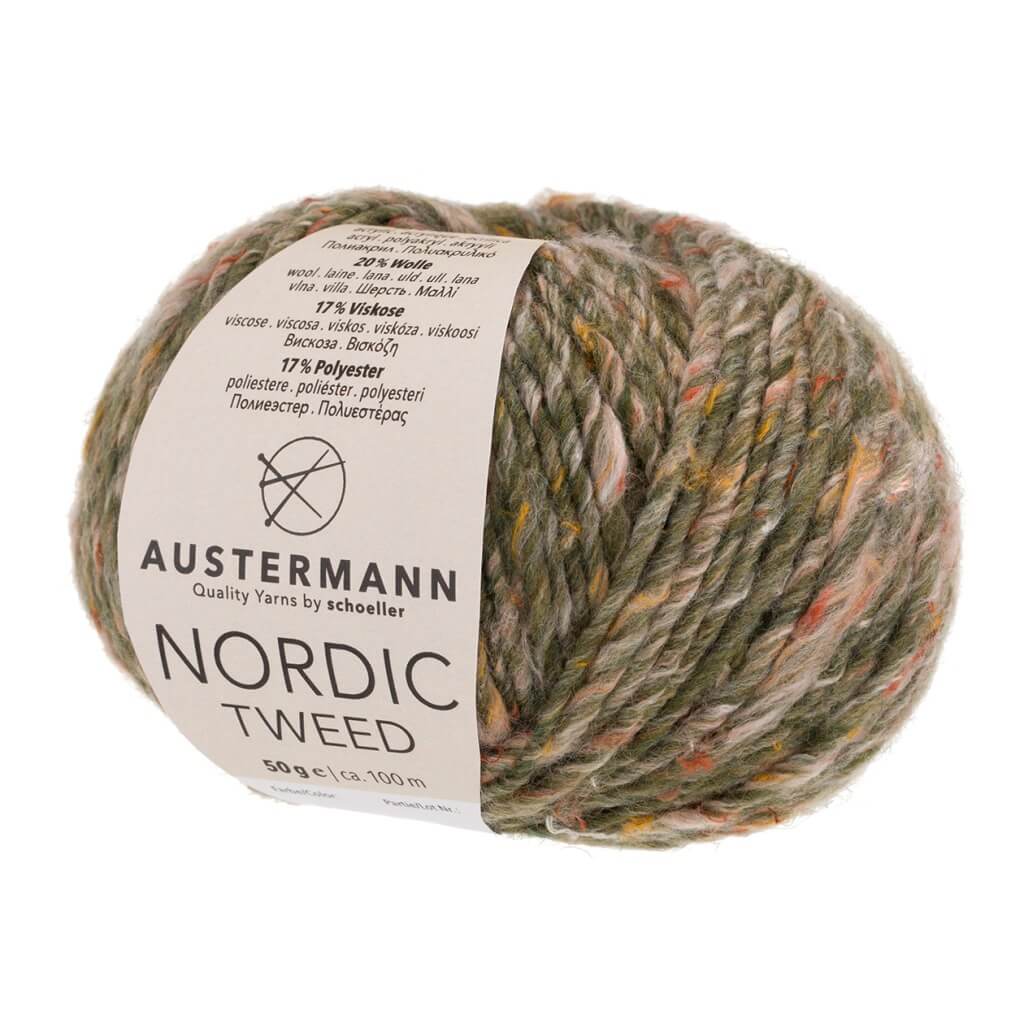 Austermann Nordic Tweed 50g 11 - Khaki Lieblingsgarn