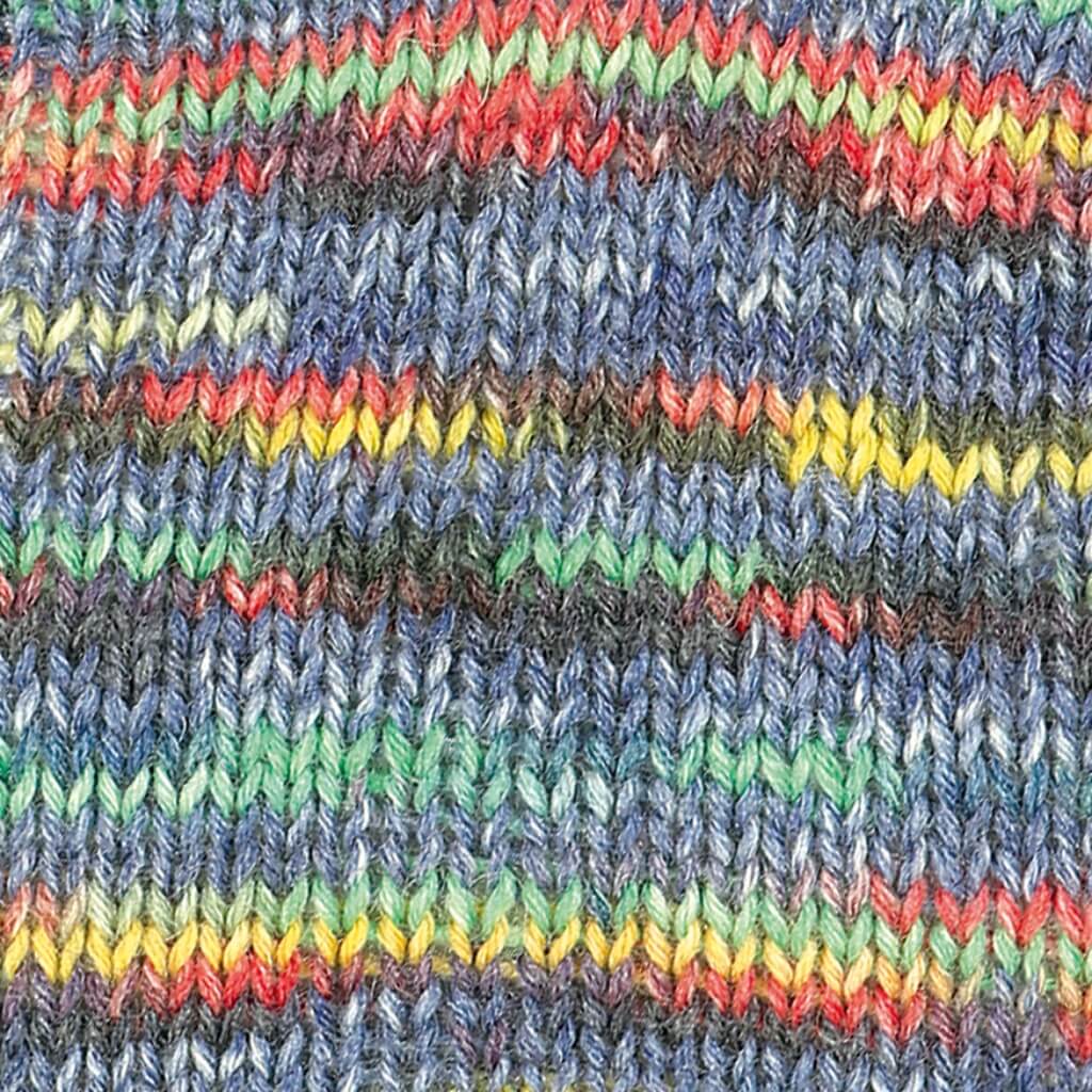 Austermann Step 6 Irish Rainbow Colours 150g 741 - Blau-Bunt Lieblingsgarn