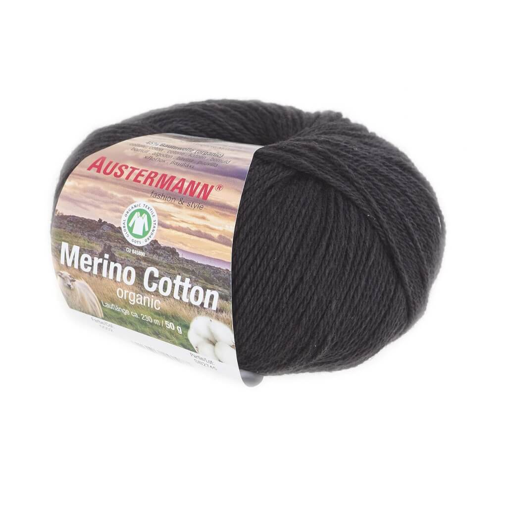 Austermann Merino Cotton 50g 2 - Schwarz Lieblingsgarn