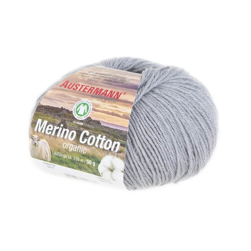 Austermann Merino Cotton 50g 17 - Hellgrau Lieblingsgarn