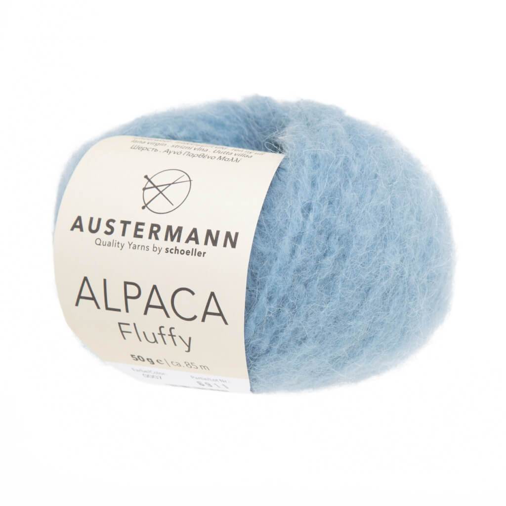 Austermann Alpaca Fluffy 50g - Alpakagarn 7 - Eis Lieblingsgarn