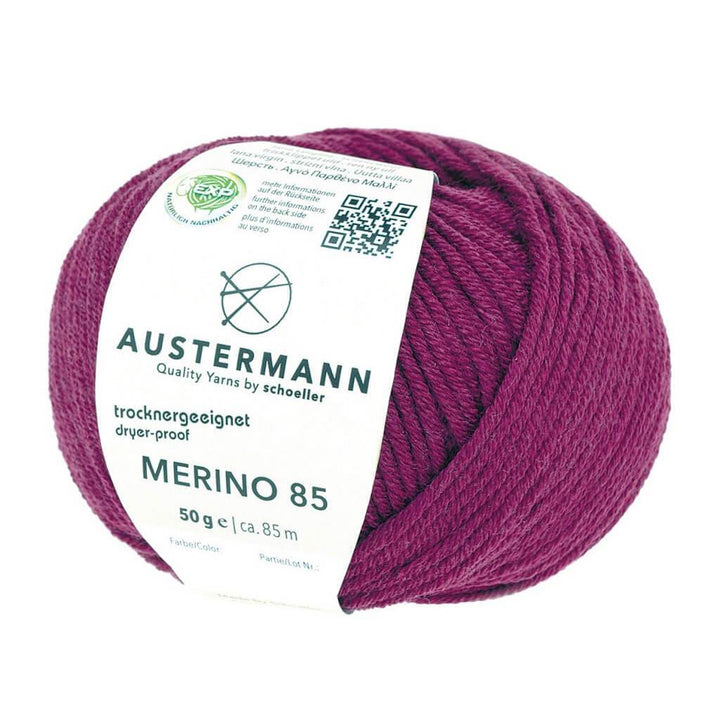 Austermann Merino 85 Exp 50g 27 - Aubergine Lieblingsgarn
