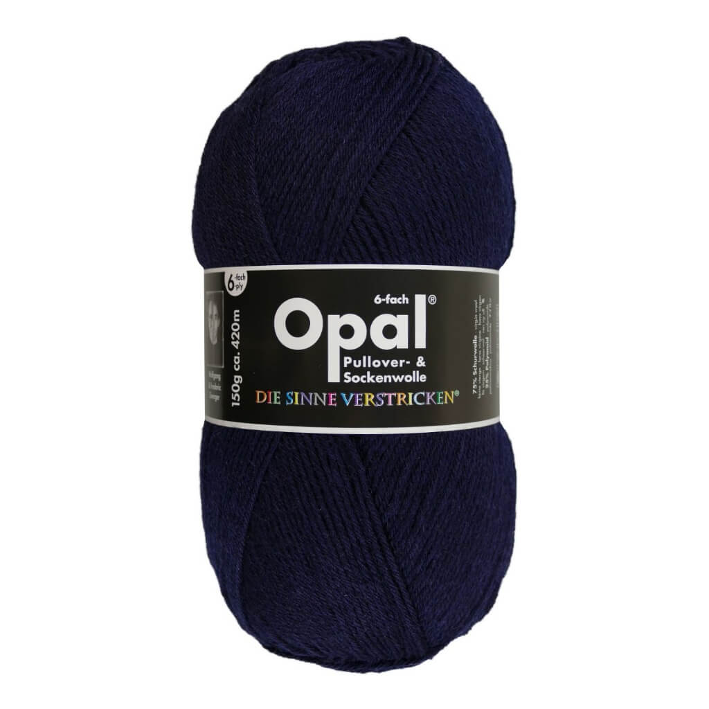 Opal Sockenwolle Uni 6-fach 150g 5302 - Marine Lieblingsgarn