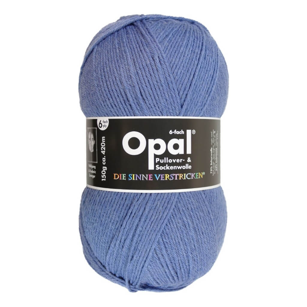 Opal Sockenwolle Uni 6-fach 150g 5307 - Jeansblau Lieblingsgarn