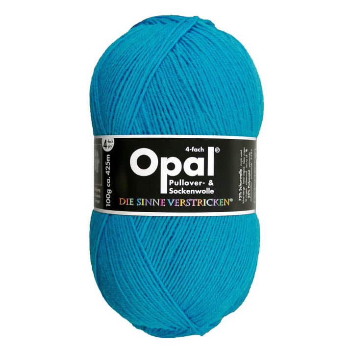 Opal Sockenwolle Uni 4-fach 100g 5183 - Türkis Lieblingsgarn