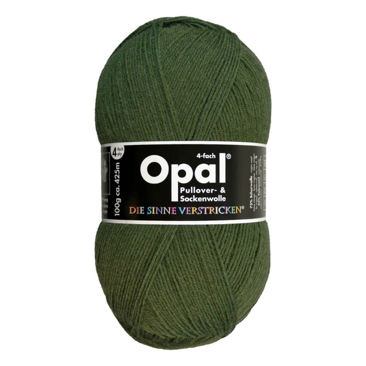 Opal Sockenwolle Uni 4-fach 100g 5184 - Olivegrün Lieblingsgarn