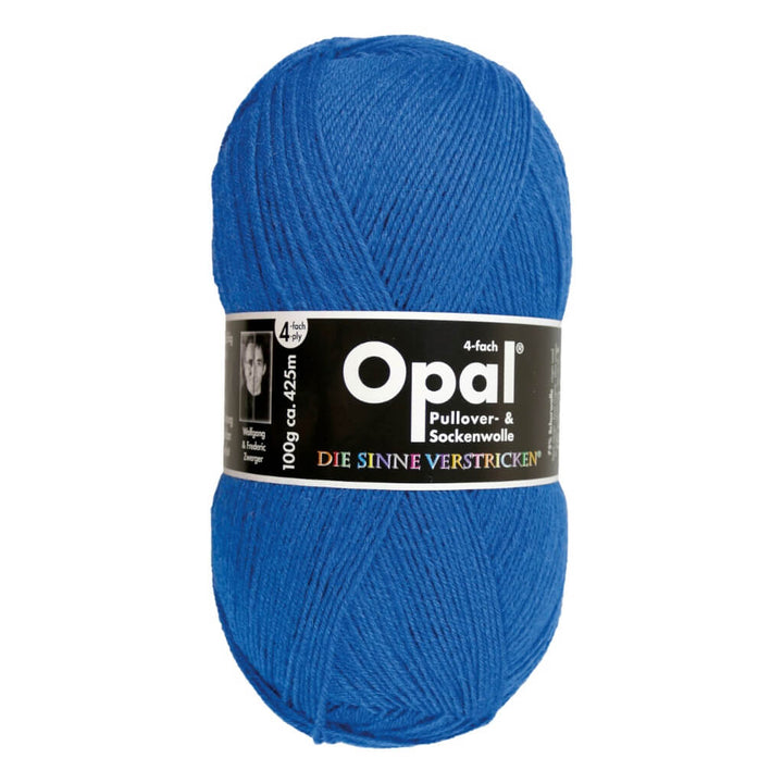 Opal Sockenwolle Uni 4-fach 100g 5188 - Blau Lieblingsgarn