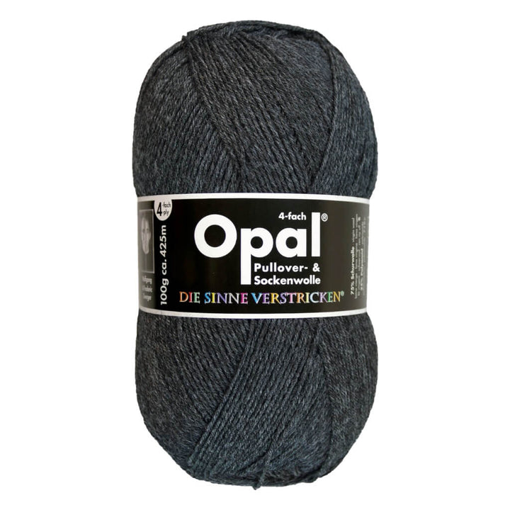 Opal Sockenwolle Uni 4-fach 100g 5191 - Anthrazit melange Lieblingsgarn