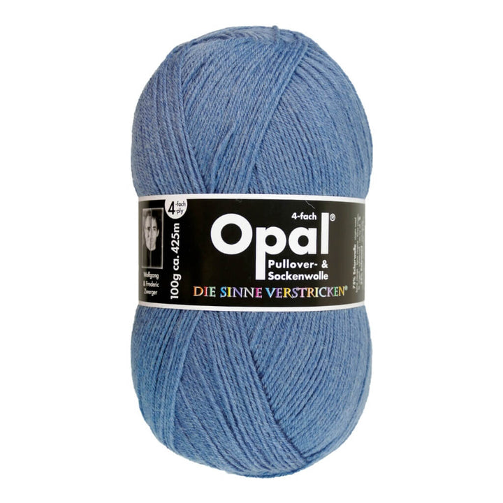 Opal Sockenwolle Uni 4-fach 100g 5195 - Jeansblau Lieblingsgarn