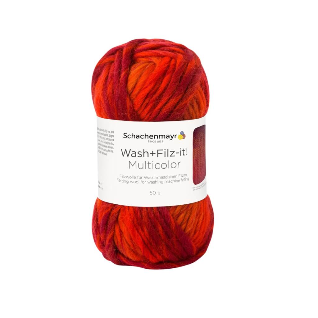Schachenmayr Wash+Filz-it! Multicolor Filzwolle 50g 205 - Romance Multicolor Lieblingsgarn