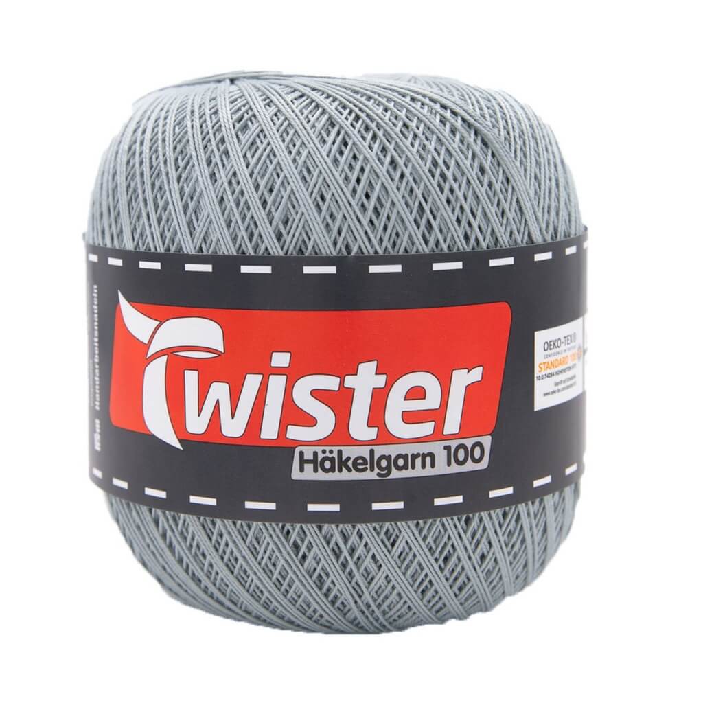 Twister Häkelgarn 100 g - Häkel Wolle 12 - Silber Lieblingsgarn