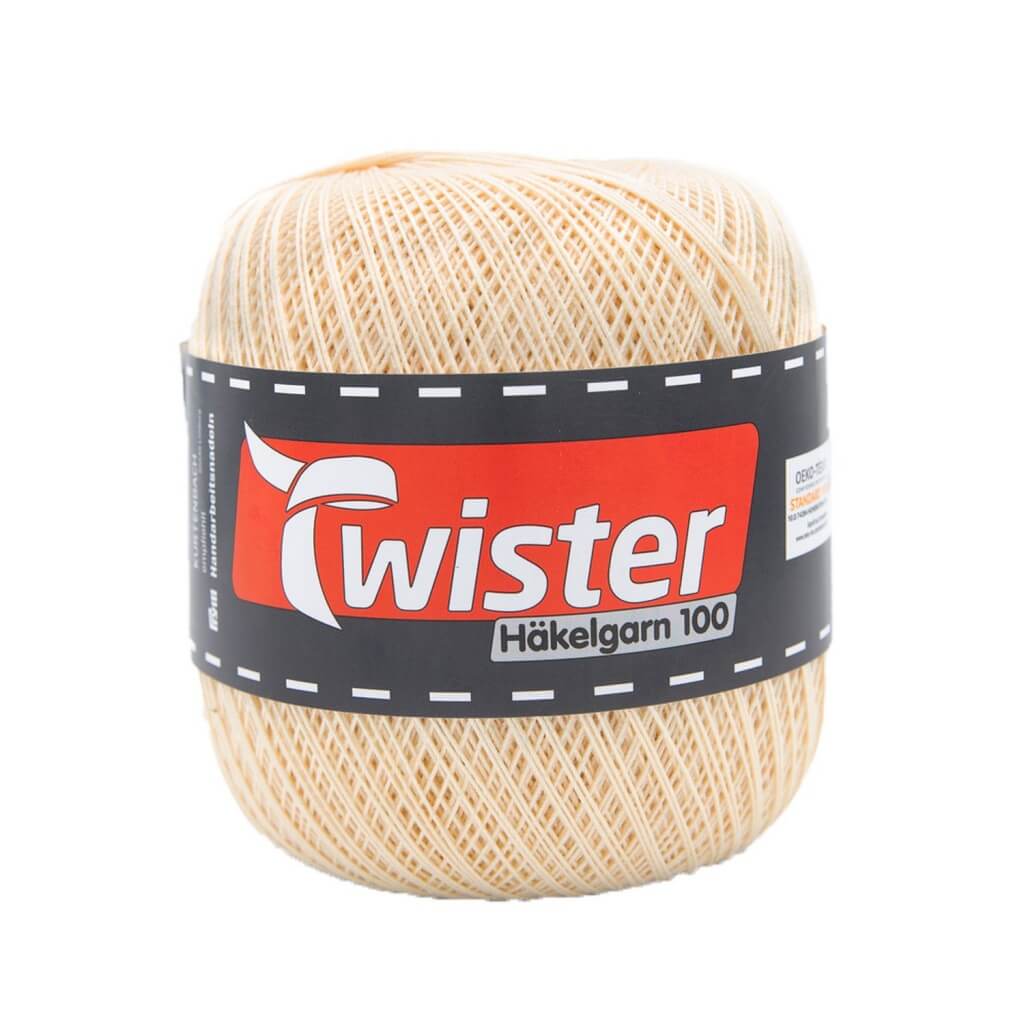 Twister Häkelgarn 100 g - Häkel Wolle 20 - Natur Lieblingsgarn
