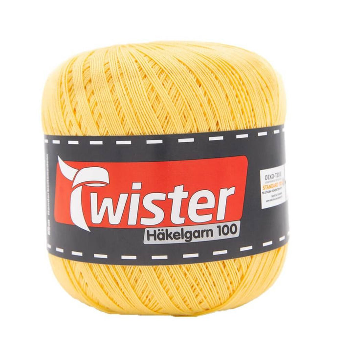 Twister Häkelgarn 100 g - Häkel Wolle 22 - Gelb Lieblingsgarn