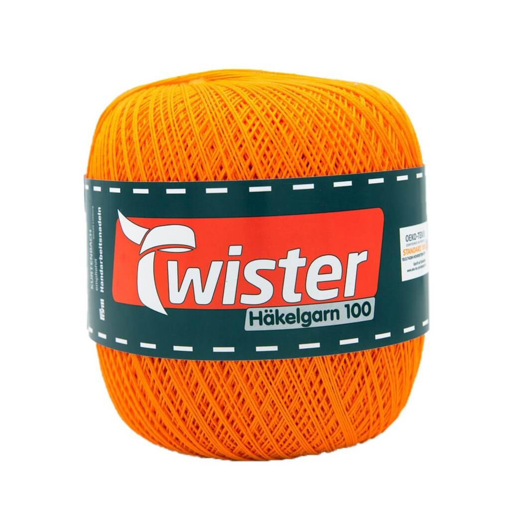 Twister Häkelgarn 100 g - Häkel Wolle 28 - Orange Lieblingsgarn